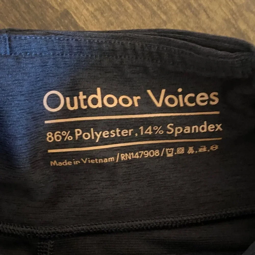 Outdoor Voices Charcoal Warm Up Leggings